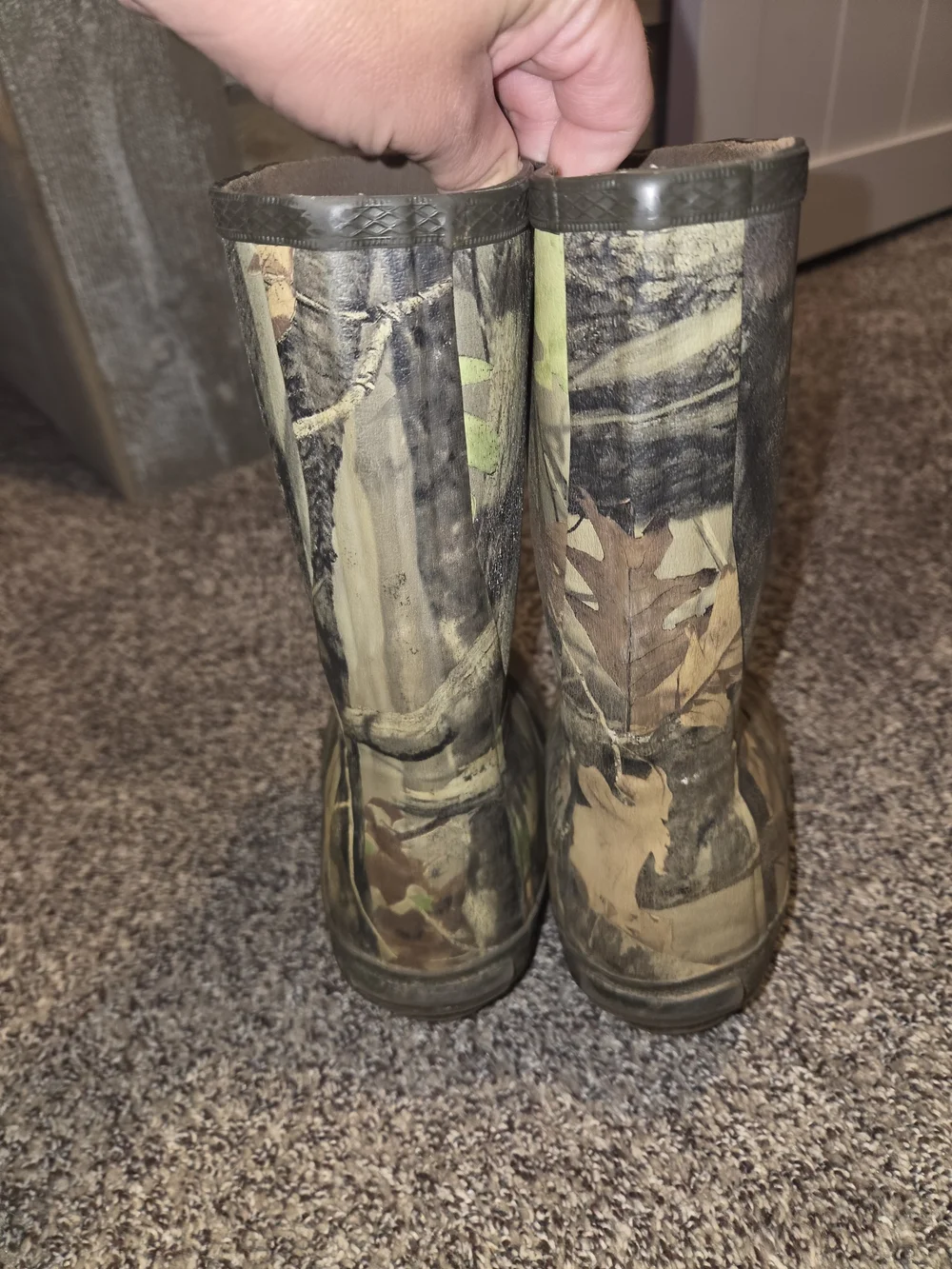 LaCrosse Kids Camo Waterproof Rain Boots - Brown/Green